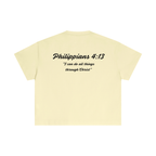 Philippians 4:13 Essential Cotton Boxy T-Shirt