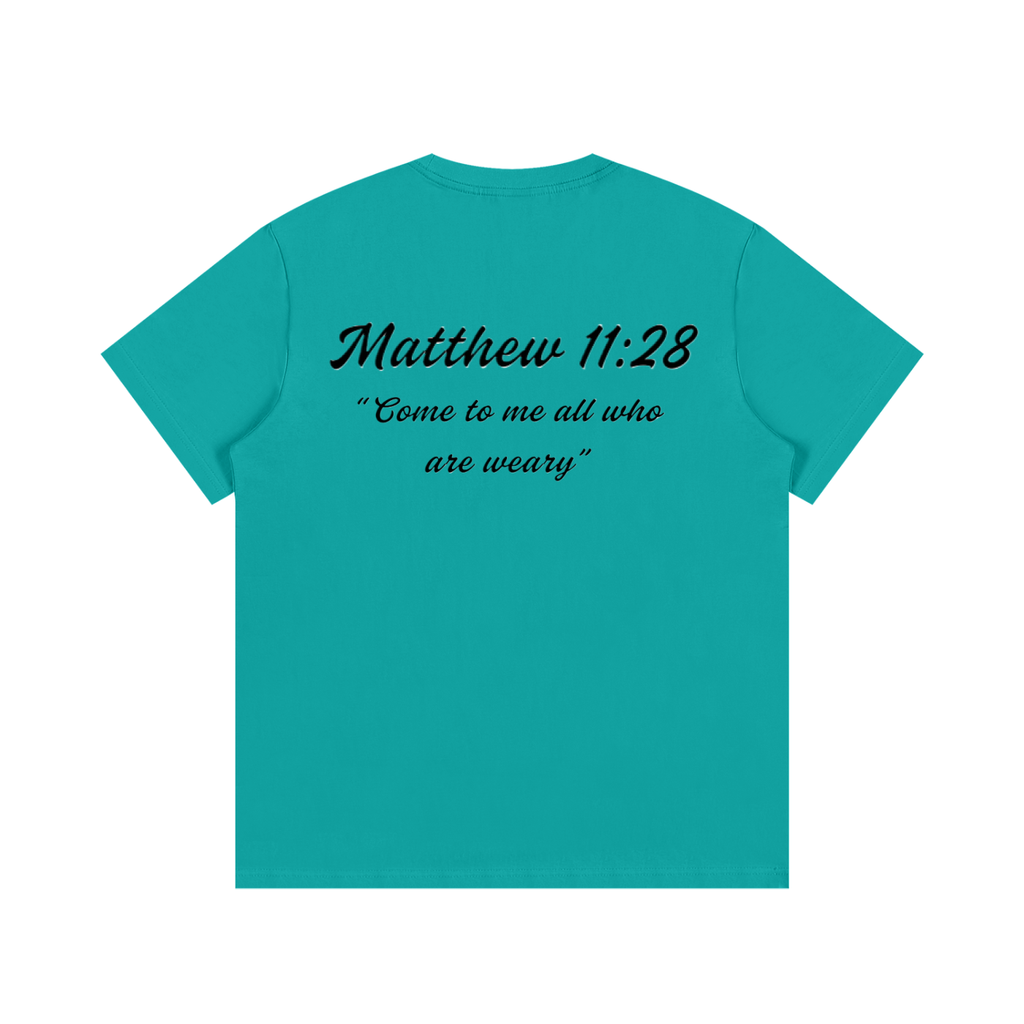 Matthew 11:28 Written T-Shirt