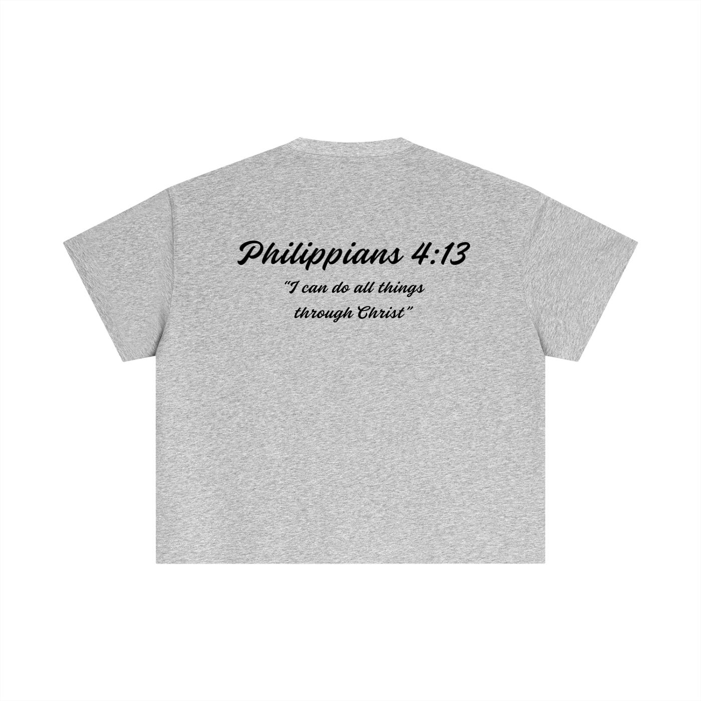 Philippians 4:13 Essential Cotton Boxy T-Shirt