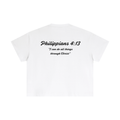 Philippians 4:13 Essential Cotton Boxy T-Shirt