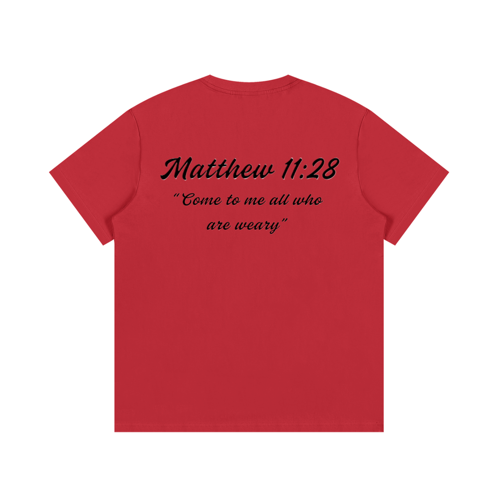 Matthew 11:28 Written T-Shirt