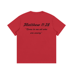 Matthew 11:28 Written T-Shirt