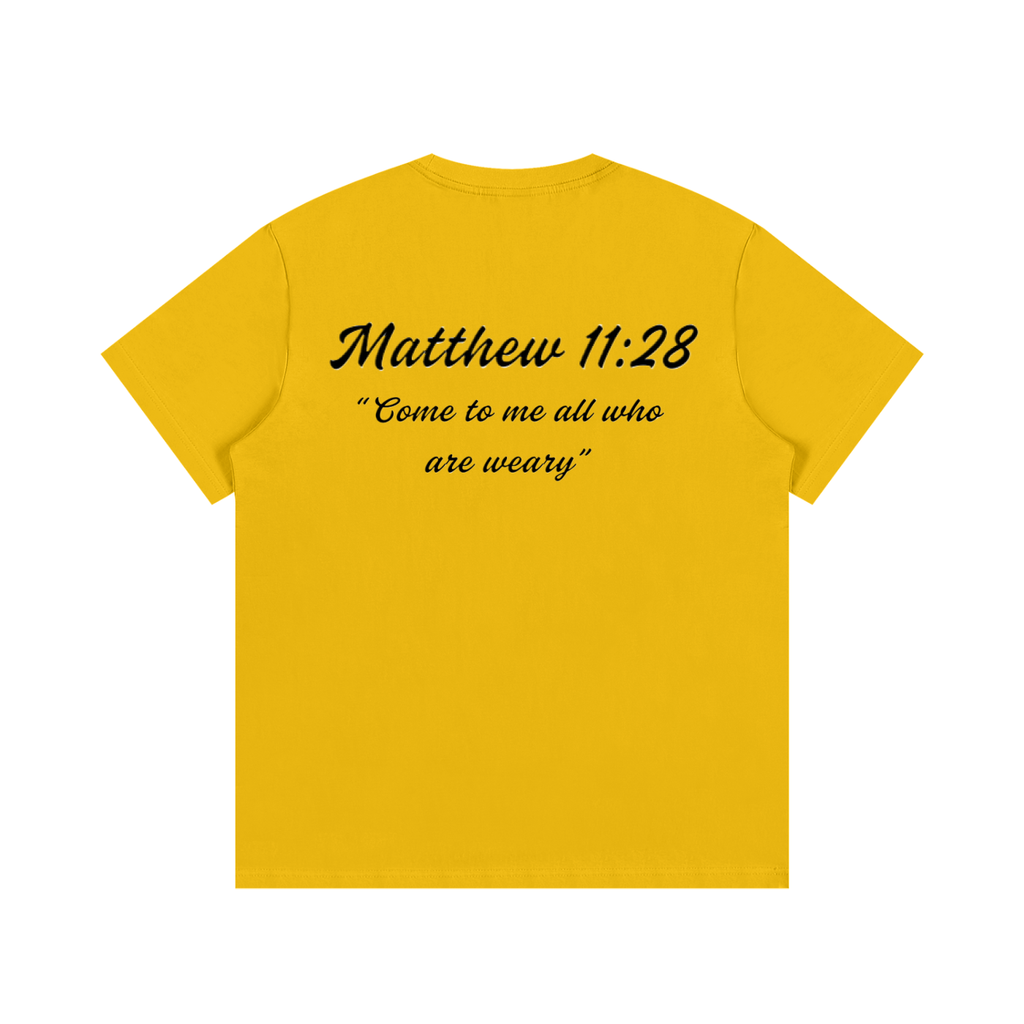 Matthew 11:28 Written T-Shirt