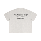 Philippians 4:13 Essential Cotton Boxy T-Shirt