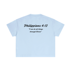 Philippians 4:13 Essential Cotton Boxy T-Shirt