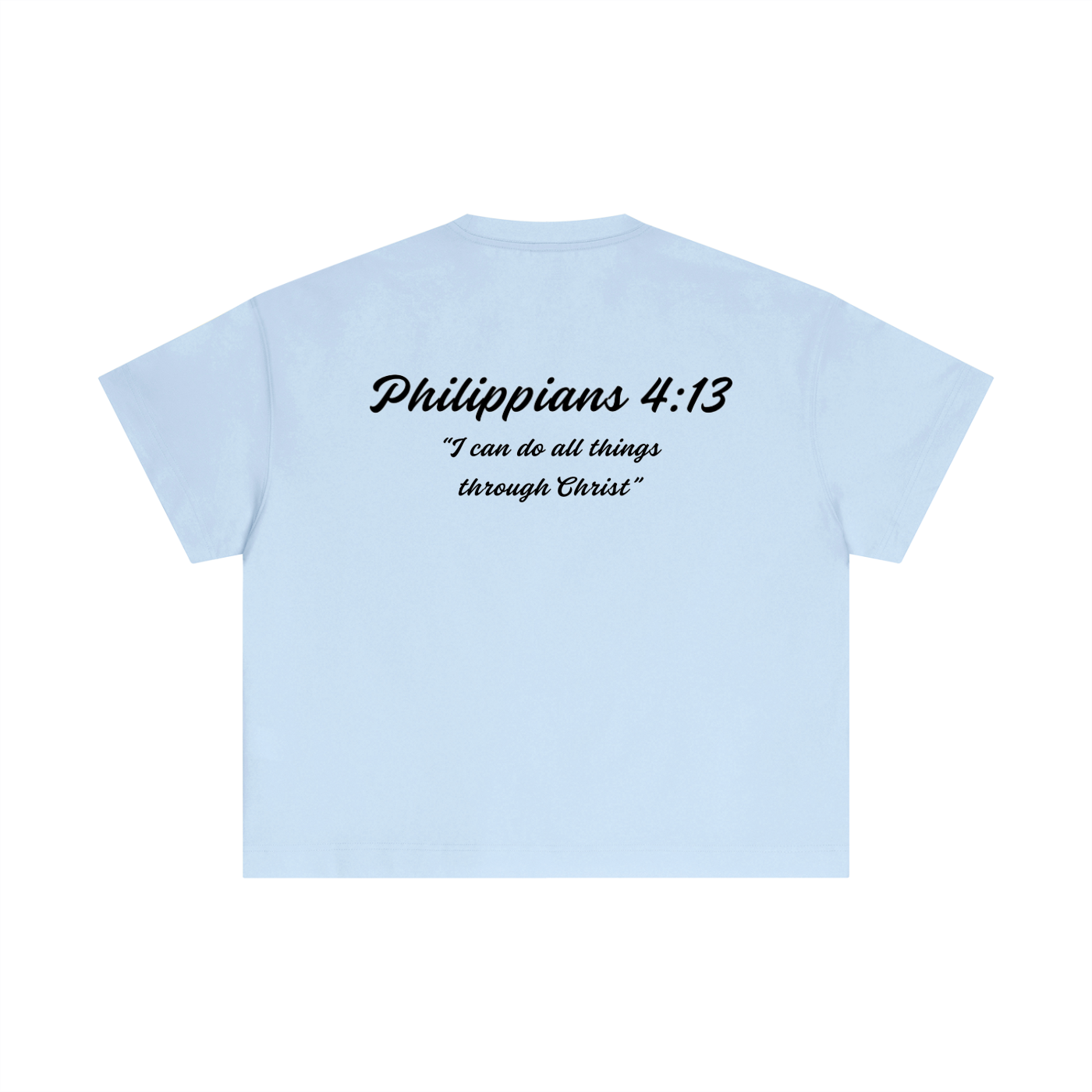 Philippians 4:13 Essential Cotton Boxy T-Shirt