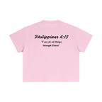 Philippians 4:13 Essential Cotton Boxy T-Shirt
