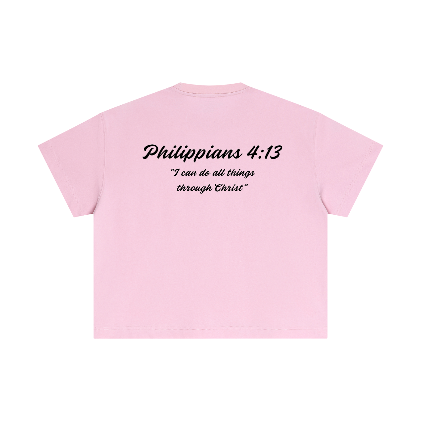 Philippians 4:13 Essential Cotton Boxy T-Shirt